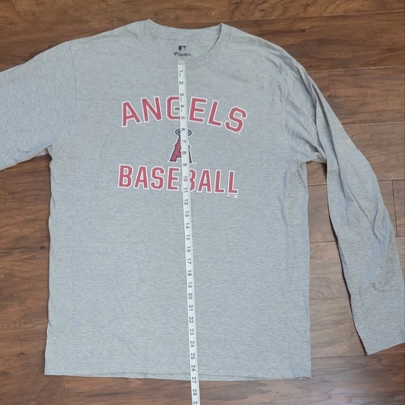 Los Angeles Angels Baseball MLB Fanatics Men's Grey Size Large Long Sleeved - Picture 7 of 7